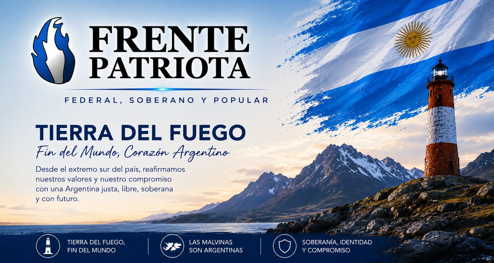 Frente Patriota Federal · Tierra del Fuego, fin del mundo, corazón argentino